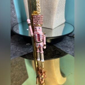 Betsey Johnson Nutcracker Pendant Long Necklace NWOT
